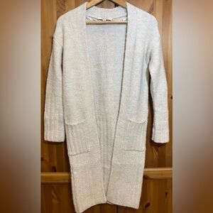 Ever New Forever New Melbourne Long Duster Cardigan Sweater Women’s XXS Beige